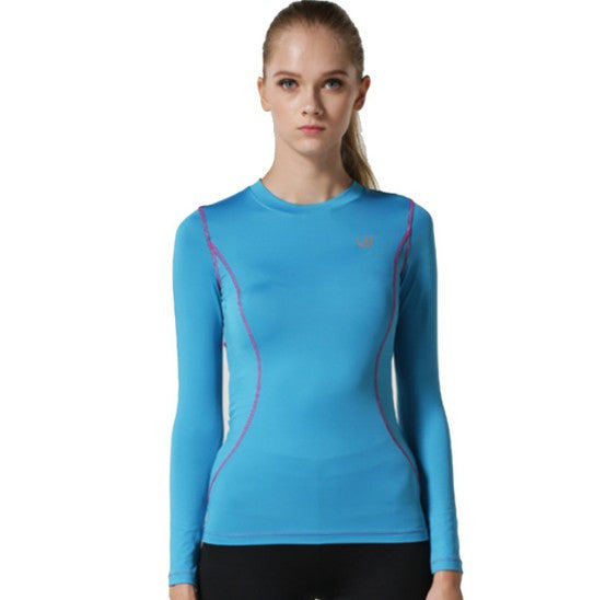 Breathable Sportswear Long Elastic Sleeve Fitness Shirt