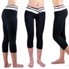 Waistband Capri Leggings Fitness Pants